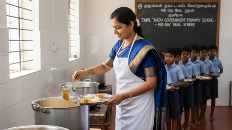 Noon meal assistant job Tamil Nadu