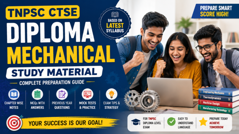 TNPSC CTSE Diploma Mechanical Study Material